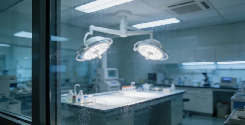 实验室内技术人员操作精密基因测