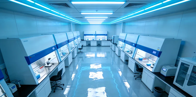 专业人员在生物安全柜内处理脑脊