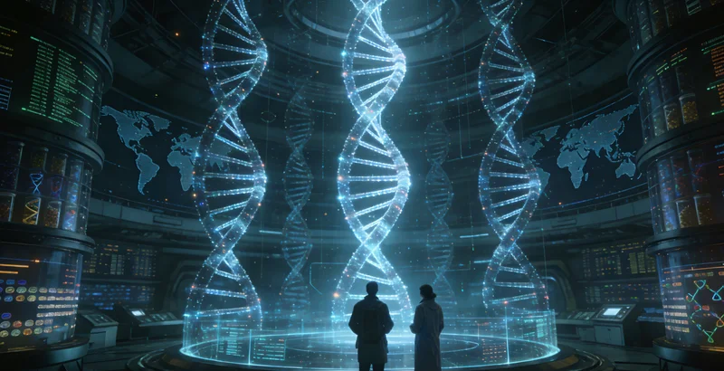 基因检测实验室内部进行DNA测