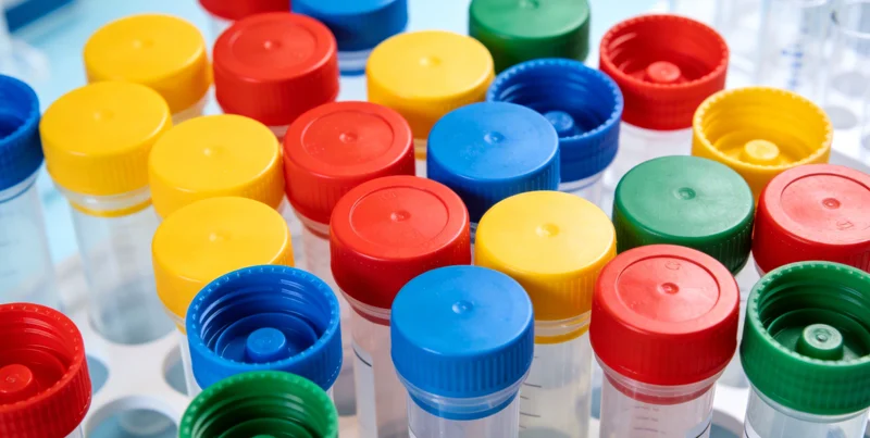 设计简洁的居家自采样套装,旁边