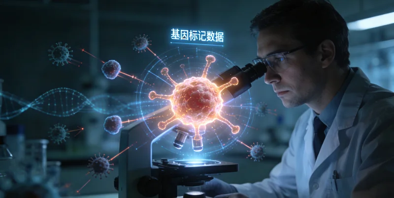 铁门关患者与医生共同查看基因检