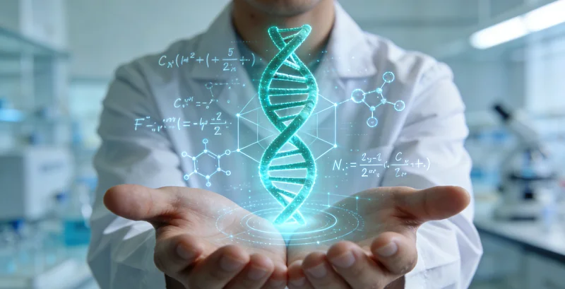 代表科学理性的天平与指向未来的
