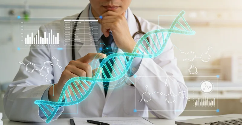 长沙家庭与医生共同查看基因检测