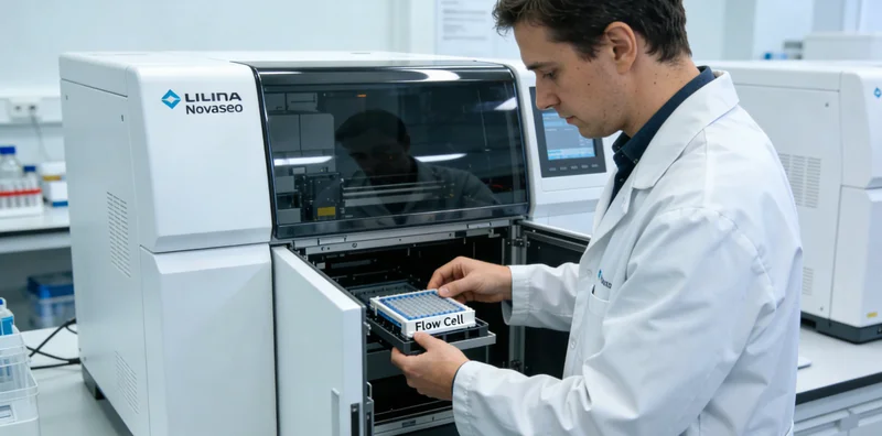 专业实验室进行基因测序数据分析