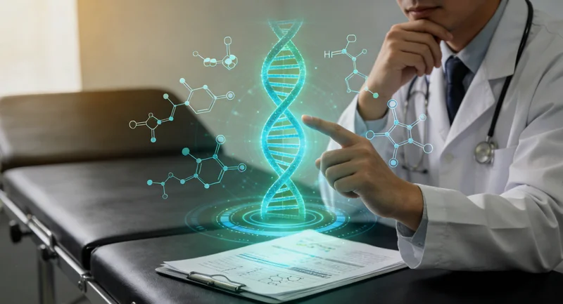 新余家庭与遗传咨询师共同查看检