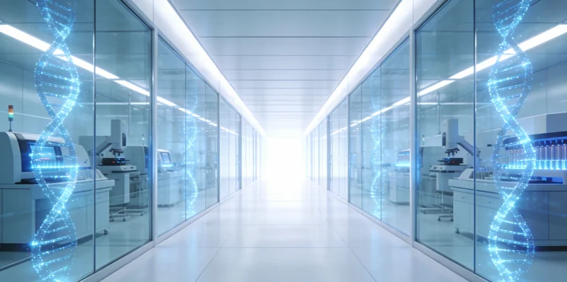 一份清晰的基因检测报告特写，旁