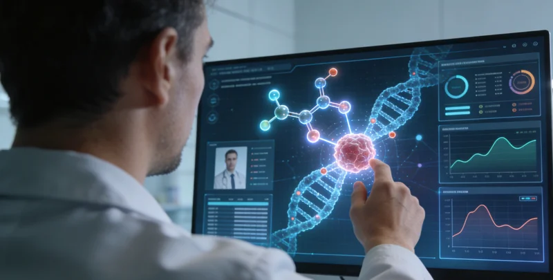 抚顺家长与医生共同查看基因检测