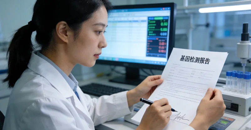 弥勒遗传咨询师与患者解读基因报
