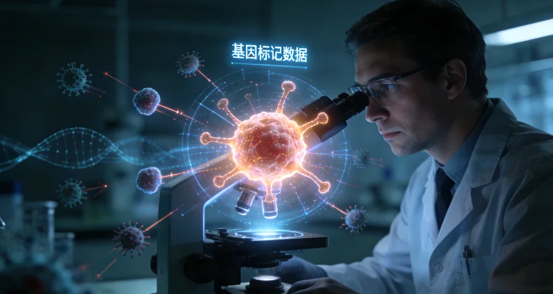 肺癌基因检测流程与科学原理示意