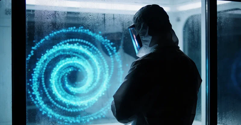 现代化基因测序实验室内部工作场