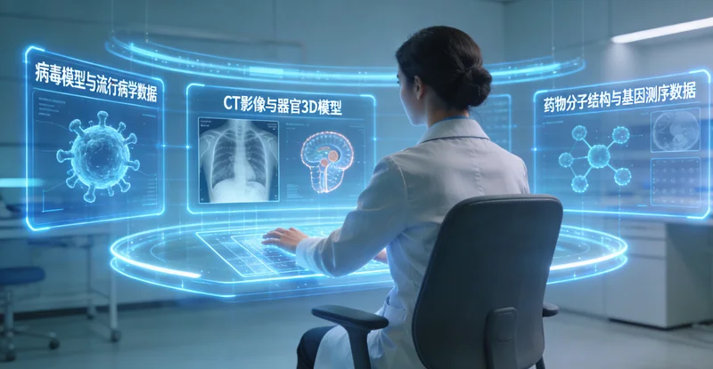 察右前旗医院护士为患者进行抽血