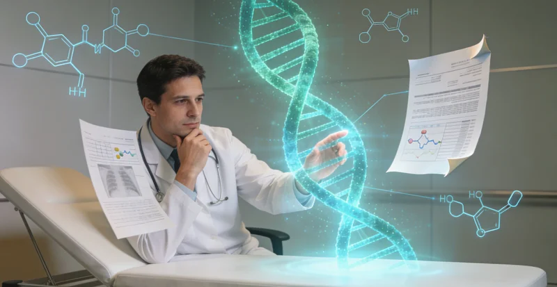 杭锦旗居民进行遗传咨询场景