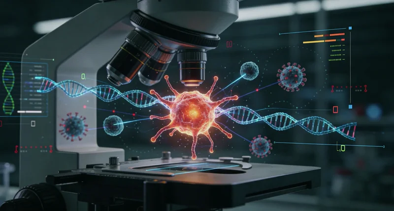 上海医生观察血液样本检测报告