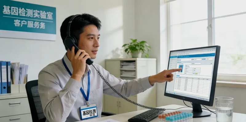 邛崃市民在医院进行遗传咨询场景