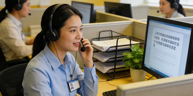 海宁现代化医院咨询台场景