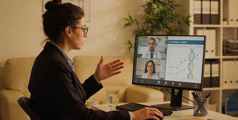 来宾遗传咨询医生与家庭沟通场景