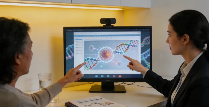 绵阳家庭进行健康咨询场景