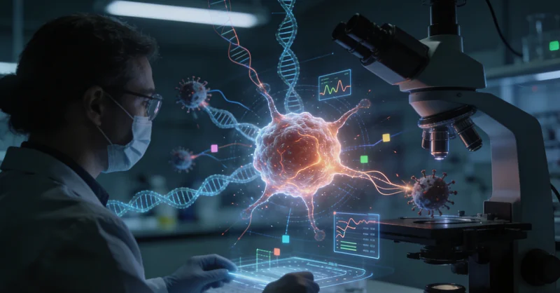 贵港病理科医生进行肿瘤组织分析