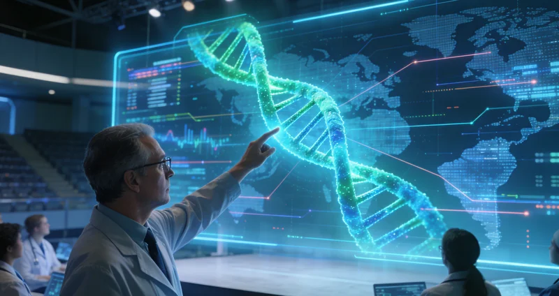 廊坊肠癌患者查看基因检测报告并