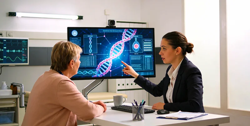 安国遗传咨询师与家庭进行基因报