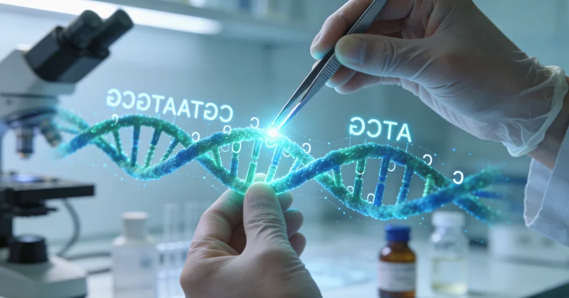 显微镜下盘州肺癌组织切片与基因