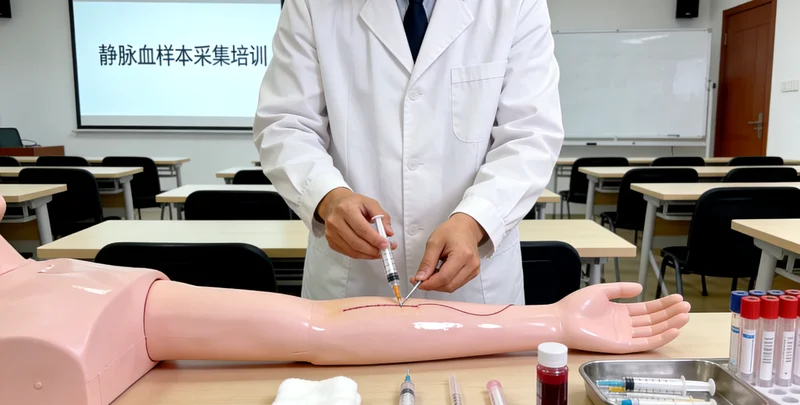 专业护士进行静脉采血基因检测采