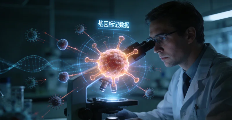 专业基因测序实验室内部工作场景