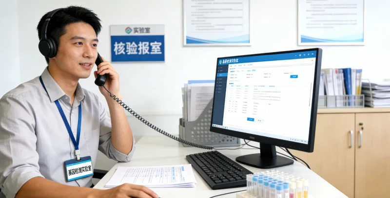 高州家庭共同查看基因检测报告并