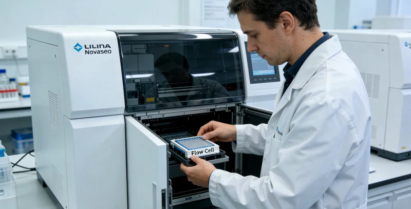 五常实验室内的基因测序仪器工作