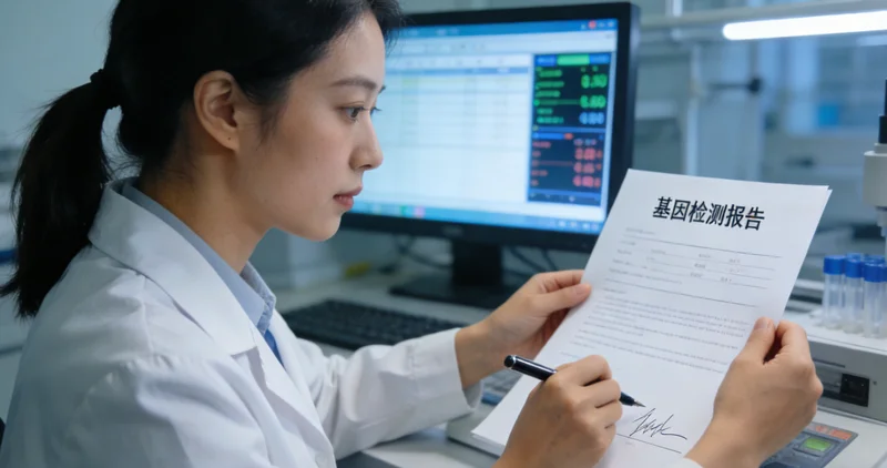 安宁市民查看带有问号的基因检测