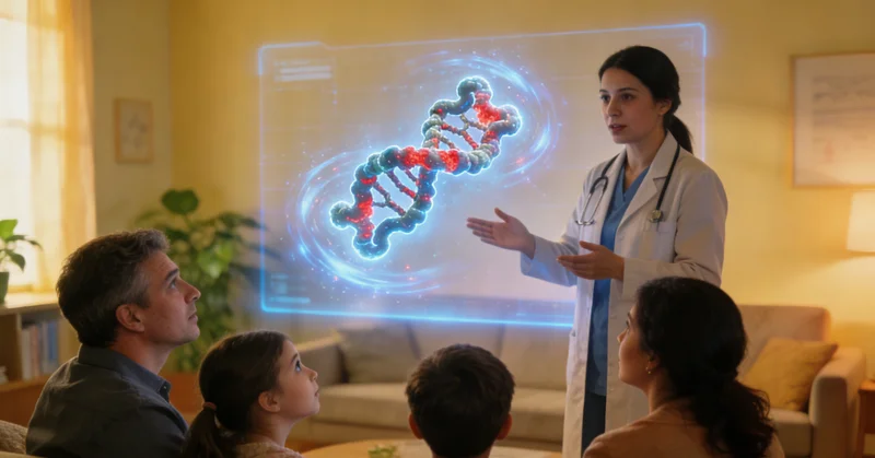 绵阳女性在医院进行遗传咨询场景