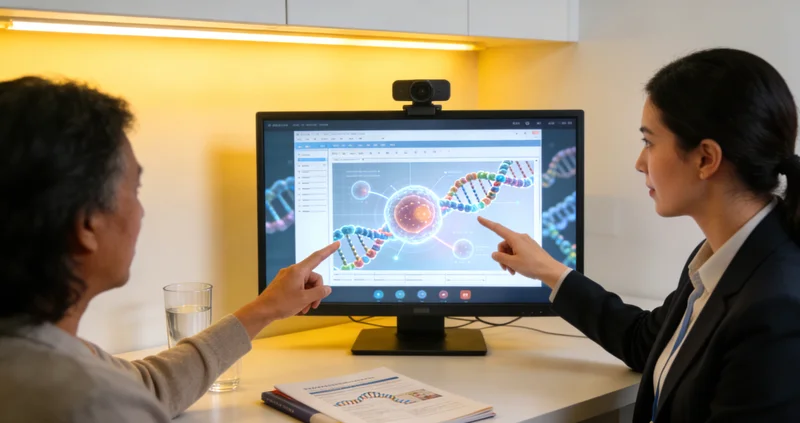 开封遗传咨询师与女性咨询者亲切