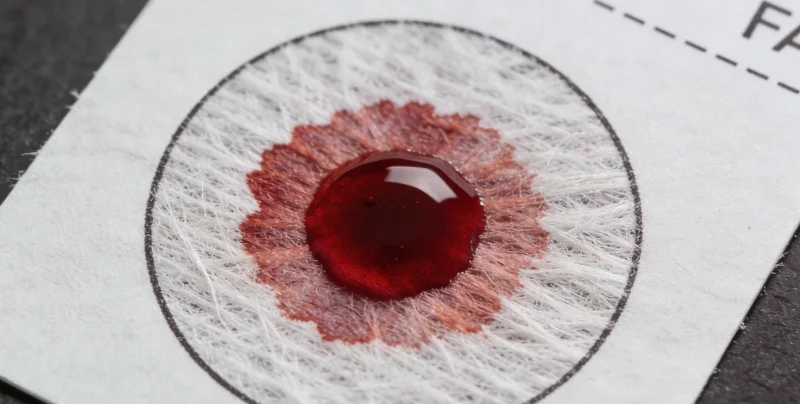 四平基因检测采样抽血过程示意