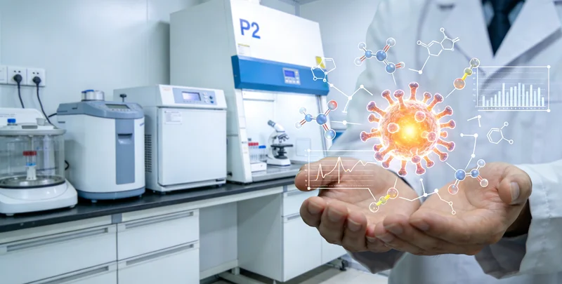 华阴 医生在办公室分析基因检测