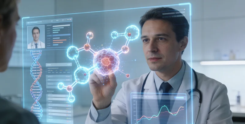 红河患者与医生共同查看基因检测