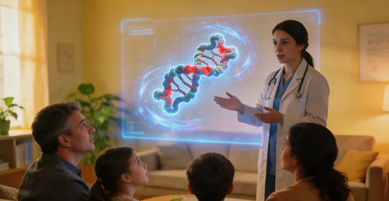 三明市民与医生在诊室进行遗传咨