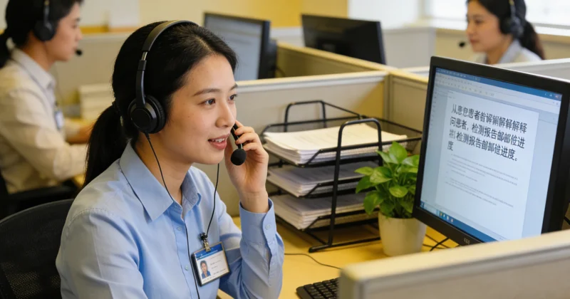 武穴患者查看基因检测报告并与咨