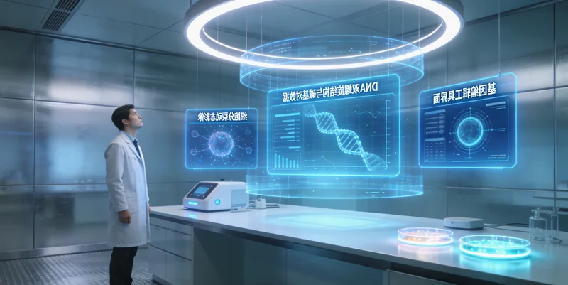 金华家庭与医生共同查看基因检测