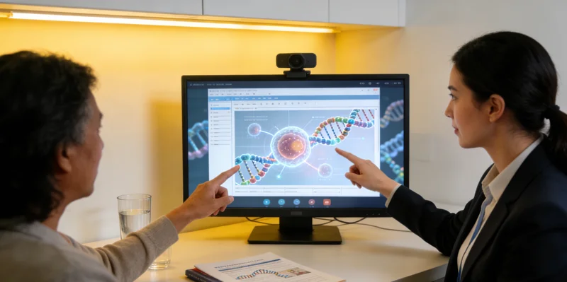 舒兰家庭围坐讨论健康报告