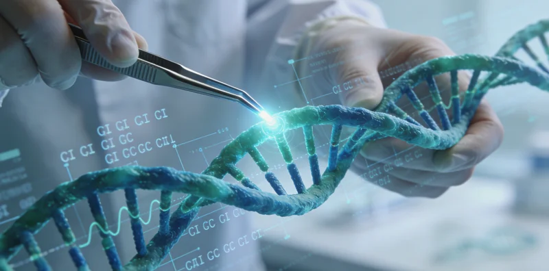 专业基因检测实验室内部工作场景