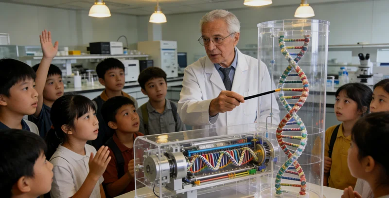 松原医生为患者讲解心电图与基因