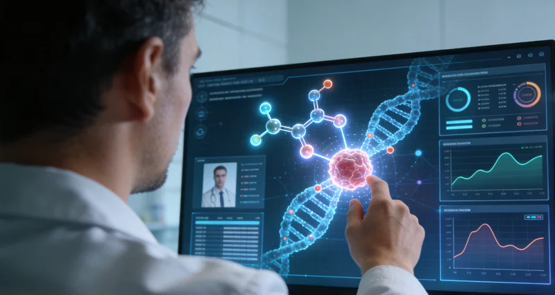 泊头患者与医生共同查看基因检测