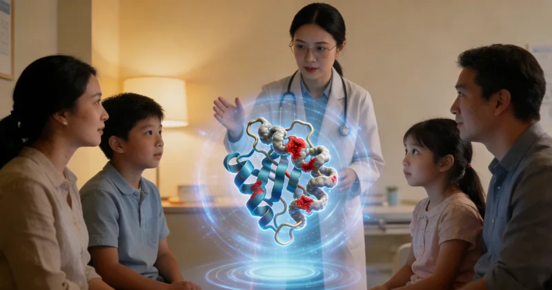 乳山家庭-医生与家庭成员进行遗