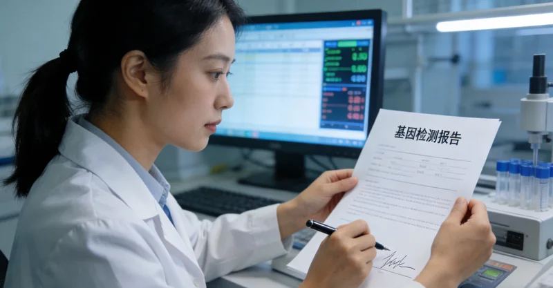 兴平家庭查看基因检测报告获得心