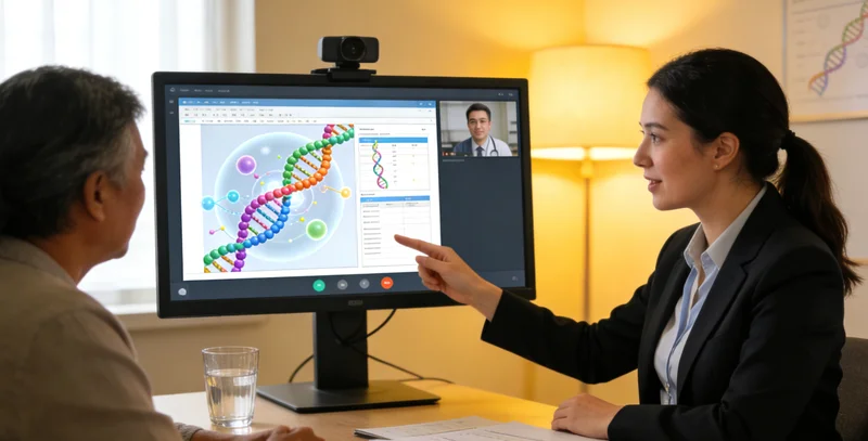 荣成家庭进行遗传咨询与医生沟通