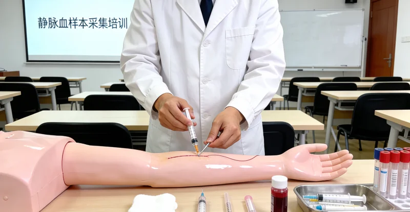 定西基因检测静脉采血现场示意图
