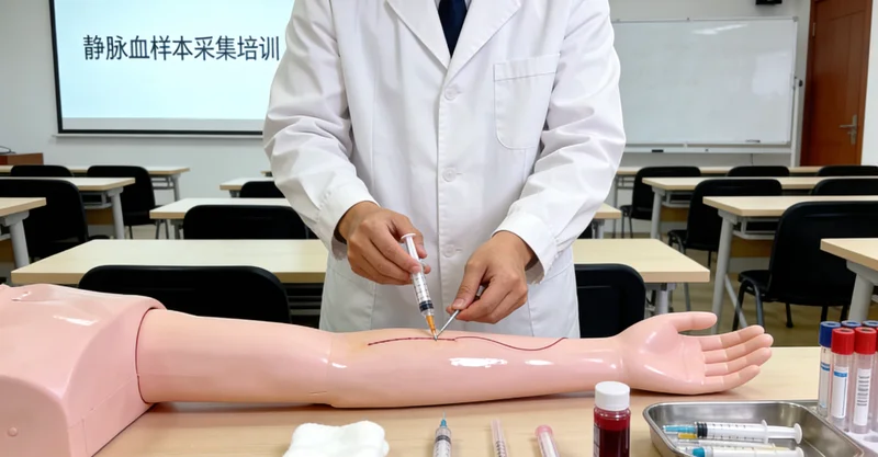 长治医院护士进行静脉采血用于基