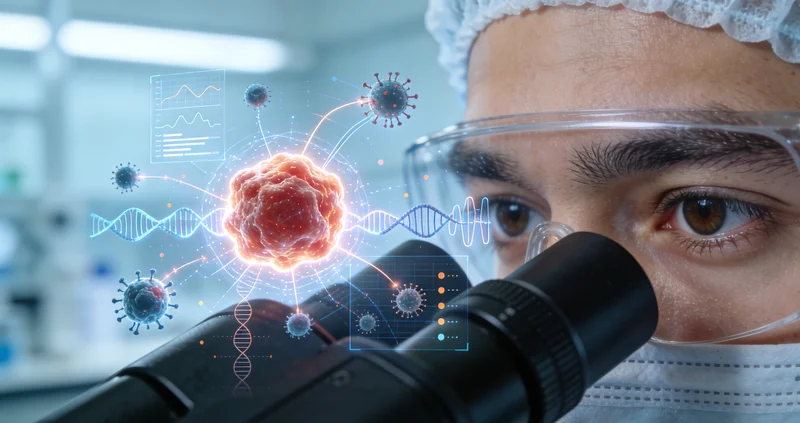 高平肺癌治疗中动态基因监测示意