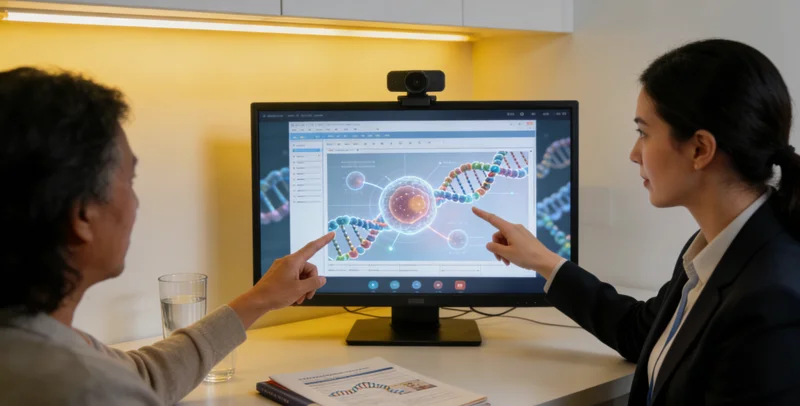 阳泉遗传咨询师向检测者解读基因