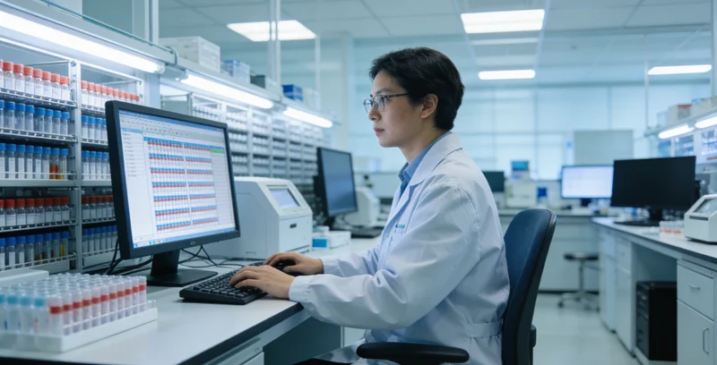 阿拉善渔嫂在湖边思考家庭健康